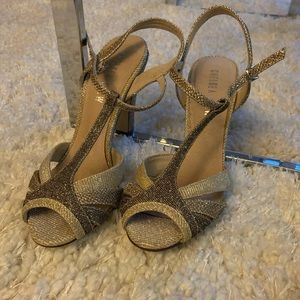 Sparkling Gold Heels